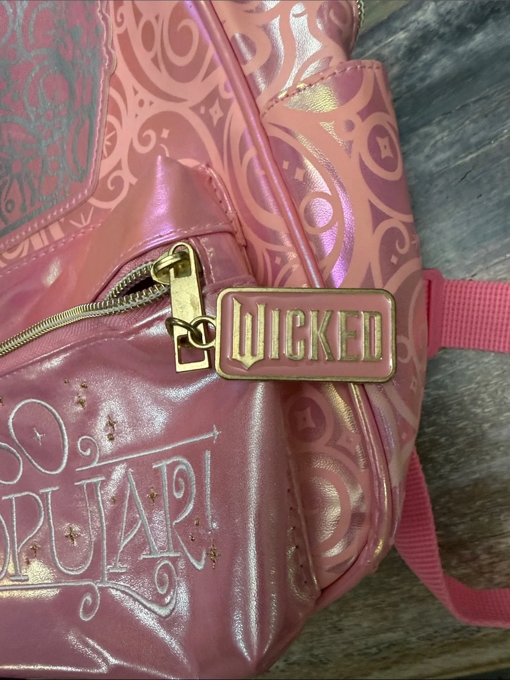 Ulta Beauty Pink Iridescent Mini Backpack with Crown Motif